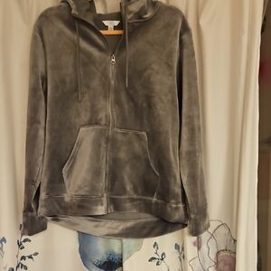 Time and Tru Charcoal Zip-Up Jacket